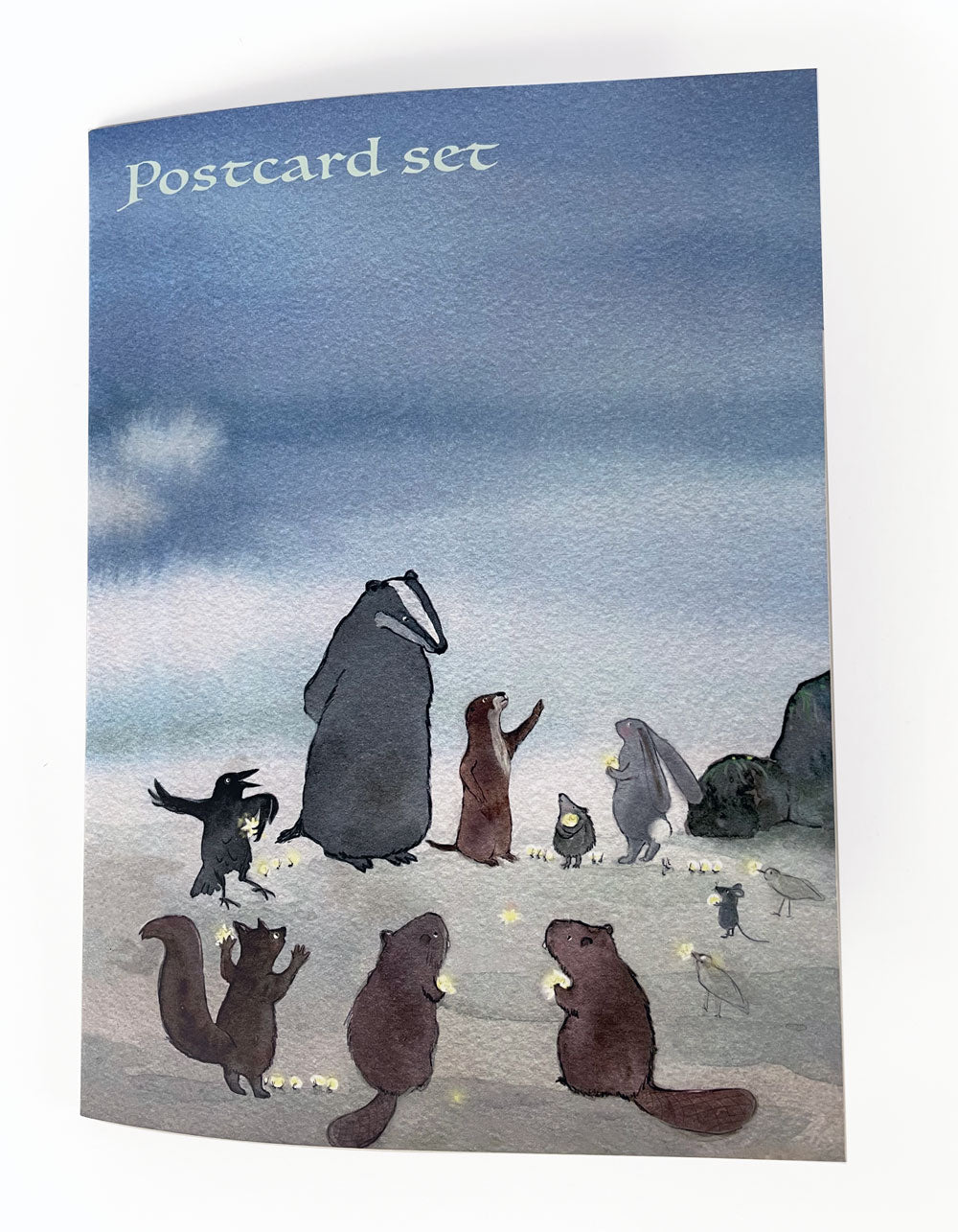 Sisss...plons! ansichtkaarten set van Hartendief – 6 illustraties uit het voorleesboek, geprint op aquarelpapier, A5-formaat