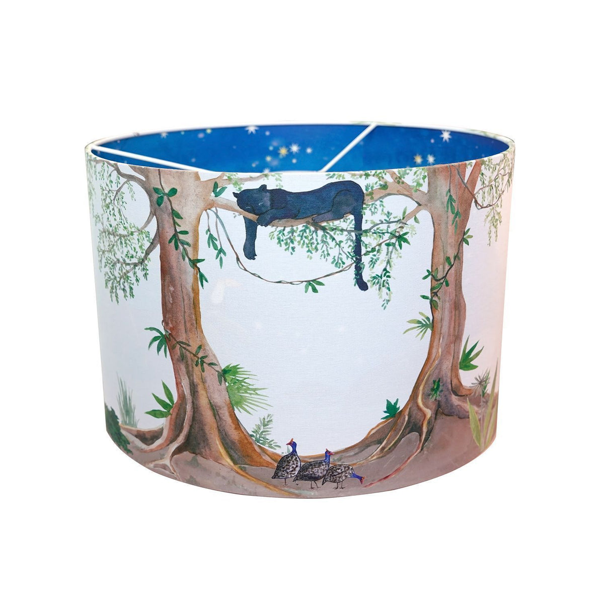Jungle hanglamp van Hartendief overdag – ronde kinderkamer hanglamp met tropische bladeren, Ø 30 cm